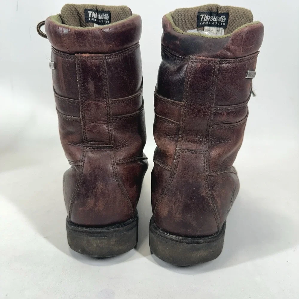Browning Men BR10120 Hunting Boots Sz 10 M Brown Leather Gore-Tex Thinsulate